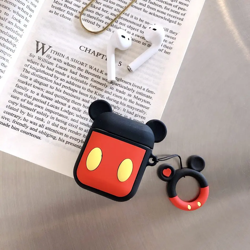 Для AirPods чехол милый 3D мультфильм наушники Kawaii чехол для Airpods 2/i10/i11/i12 TWS мягкая защитная крышка с кольцом на палец