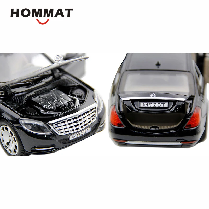 HOMMAT 1:24 Maybach S600 лимузин роскошная модель автомобиля литая под давлением
