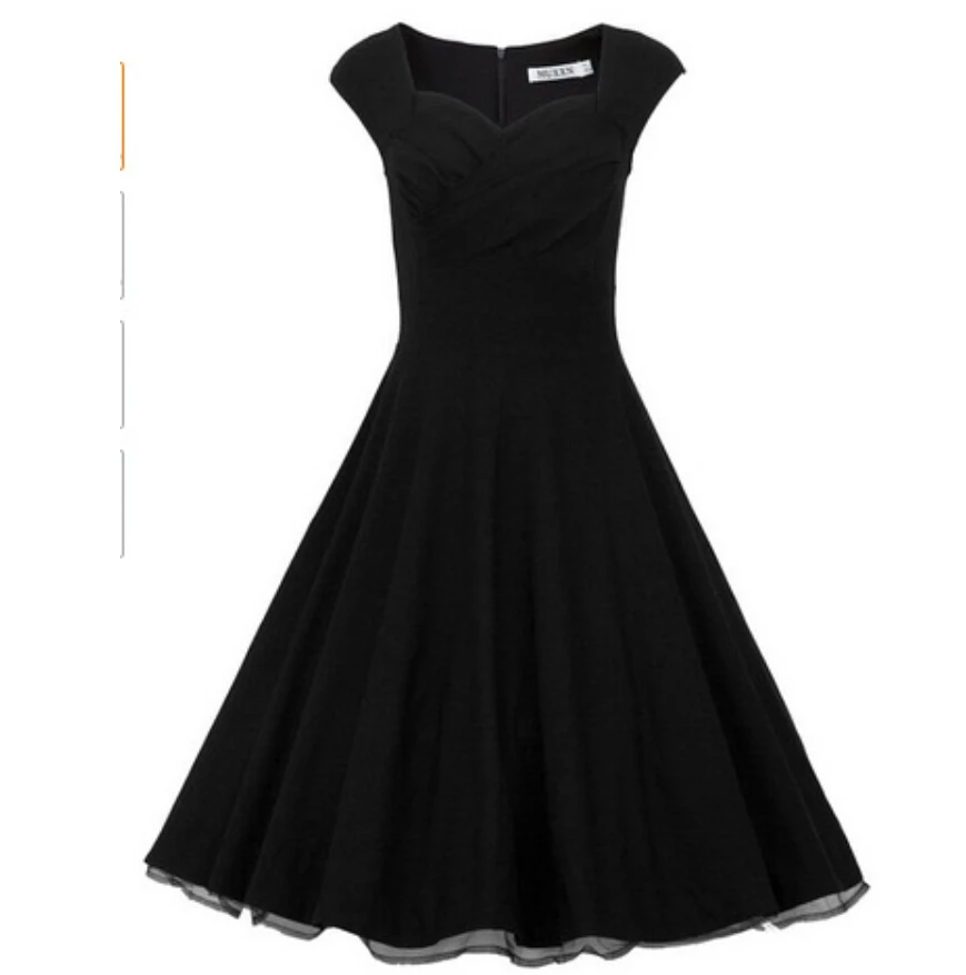 80s style black dress