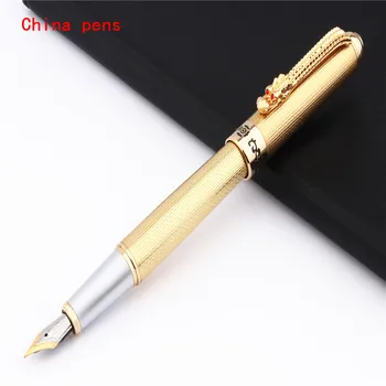 

Luxury quality Jinhao 1000 Golden Oriental Dragon Business office Fountain Pen New