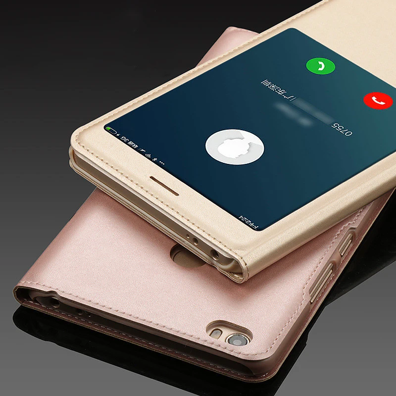 Чехол для Xiaomi Mi Max 2 чехол Ksiomi откидной кожаный роскошный ударопрочный с окном Xiomi