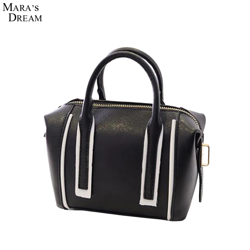 

Mara's Dream Women's Handbag Soft PU Leather Zipper Hit Color Wild Patchwork Women Handbag Shoulder Messenger Bag