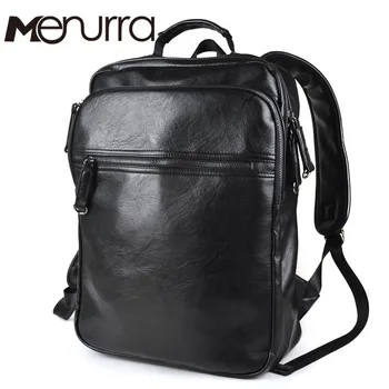 

2017 New Men backpacks Fashion PU Leather backpack Ipad bag Multi-function bags for men big capacity hike bag