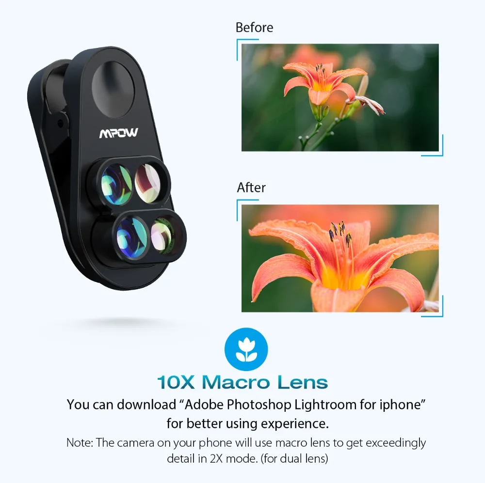Mpow PA105 Phone Lens for iphone (5)