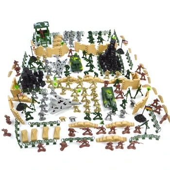 

250Pcs DIY Small Soldier Plane Model Military Tank National Flag Model Toy Set Building Blocks Kid Toys Figures Toy For Children