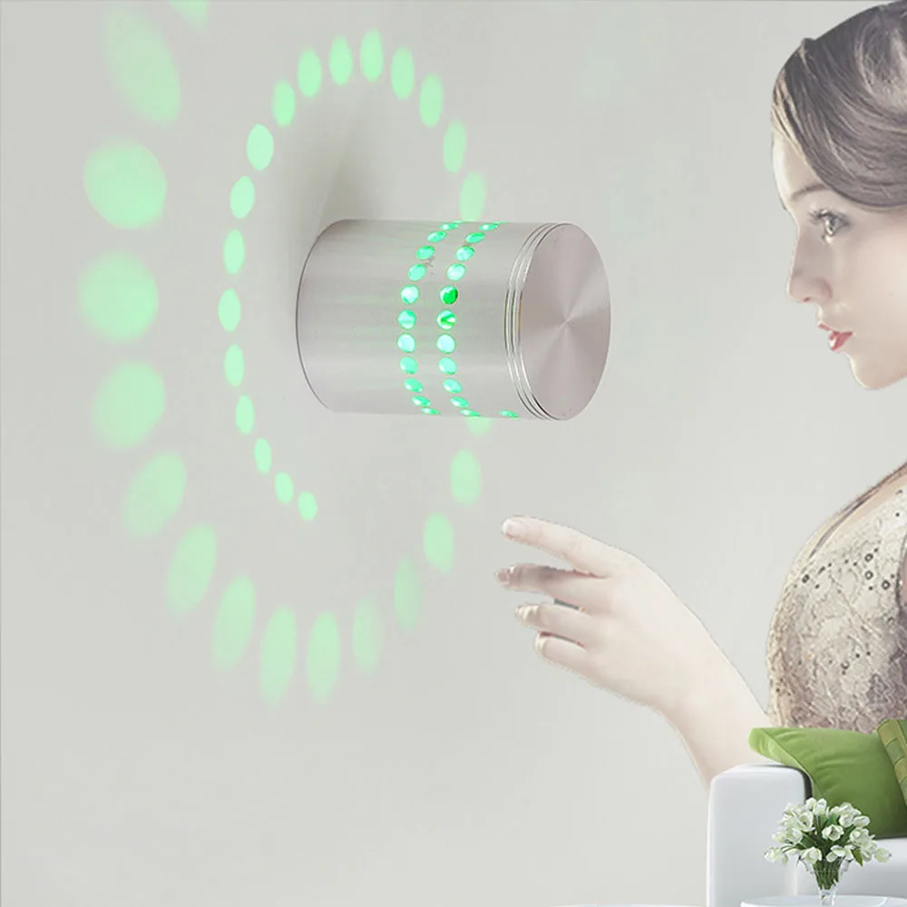 RGB светодиодный настенный светильник 3 Вт с пультом ДУ|Комнатные настенные LED