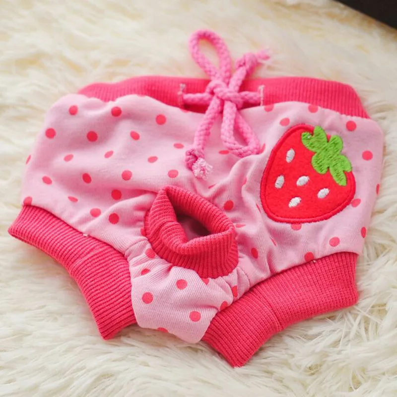 

Pet Dog Washable Female Physiological Pants Diaper Sanitary Dog Shorts Panties Menstruation Underwear For Chihuahua Teddy