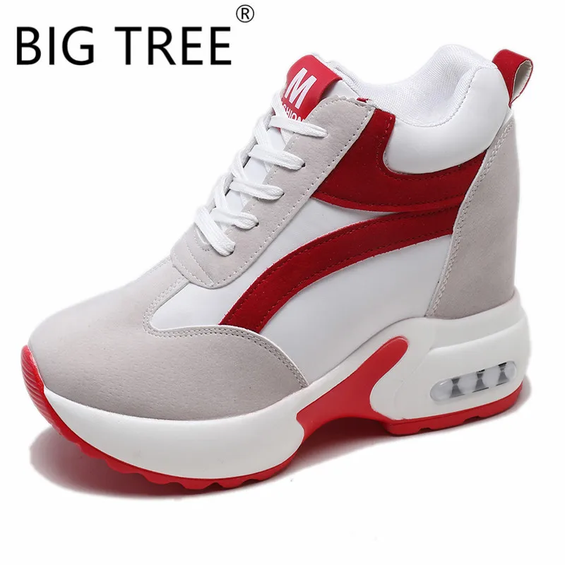 

BIGTREE 2019 spring new flat with casual shoes artificial short plush sneakers color matching women's vulcanized shoes