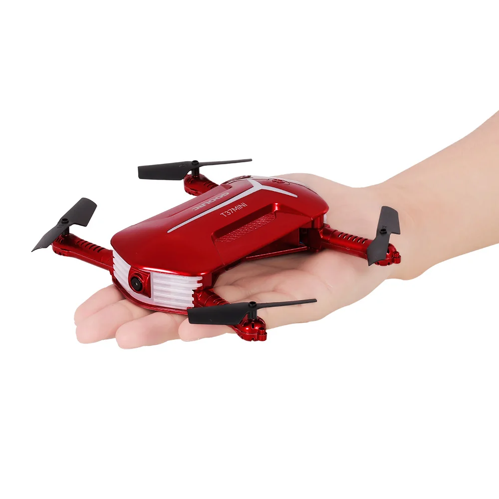 GoolRC T37 6-Axis Gyro WIFI FPV 720P HD Camera Drone Selfie Mini Drones Foldable RC Pocket Dron Quadcopter with Battery Toys vs for jjrc h37 jjrc h36 (4)