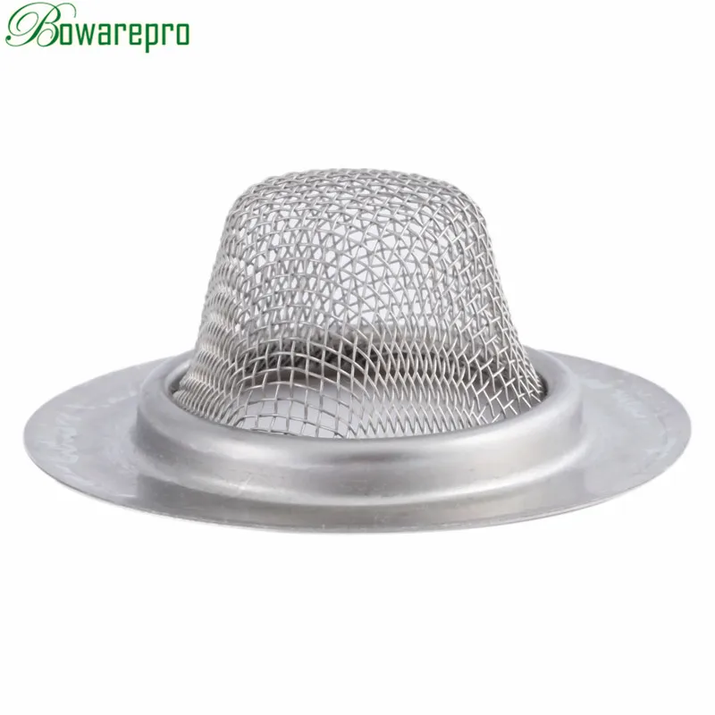 bowarepro 53/64/77MM Shower Drain Hole Filter Trap Metal Sink Strainer Stainless Steel Bath Sink Drain Kitchen Waste Stop Screen
