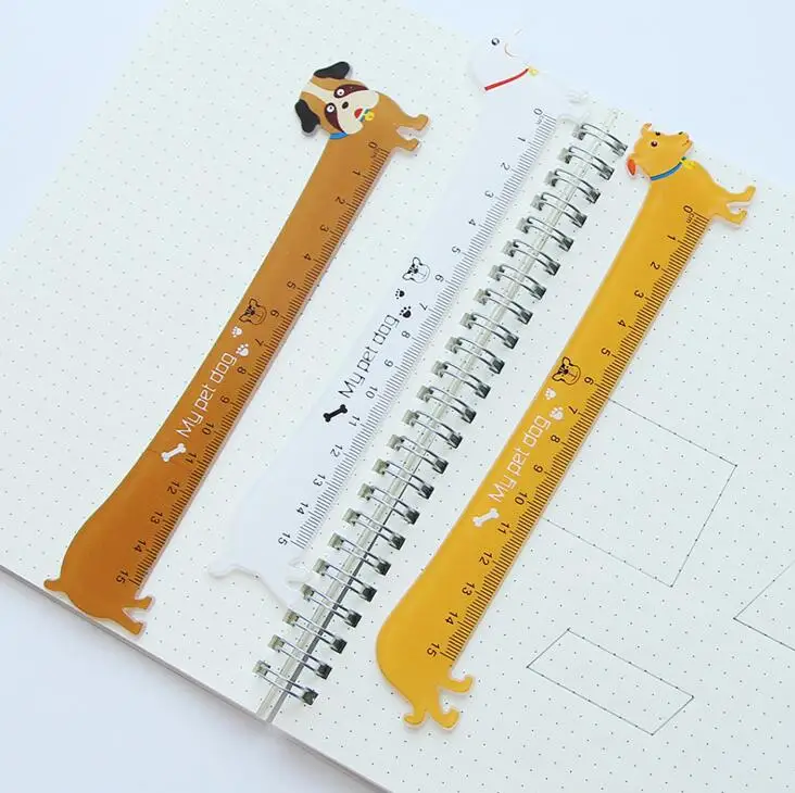 

15cm My Pet Dog Plastic Ruler Measuring Straight Ruler Tool Promotional Gift Stationery
