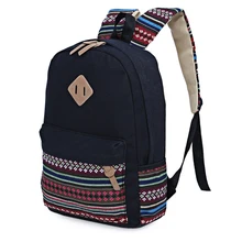 Leinwand Frauen Rucksack Mochila Escolar Teenager Rucksäcke Für Mädchen Mochila Feminina Feminine Rucksack Schule Gestreiften Damentaschen