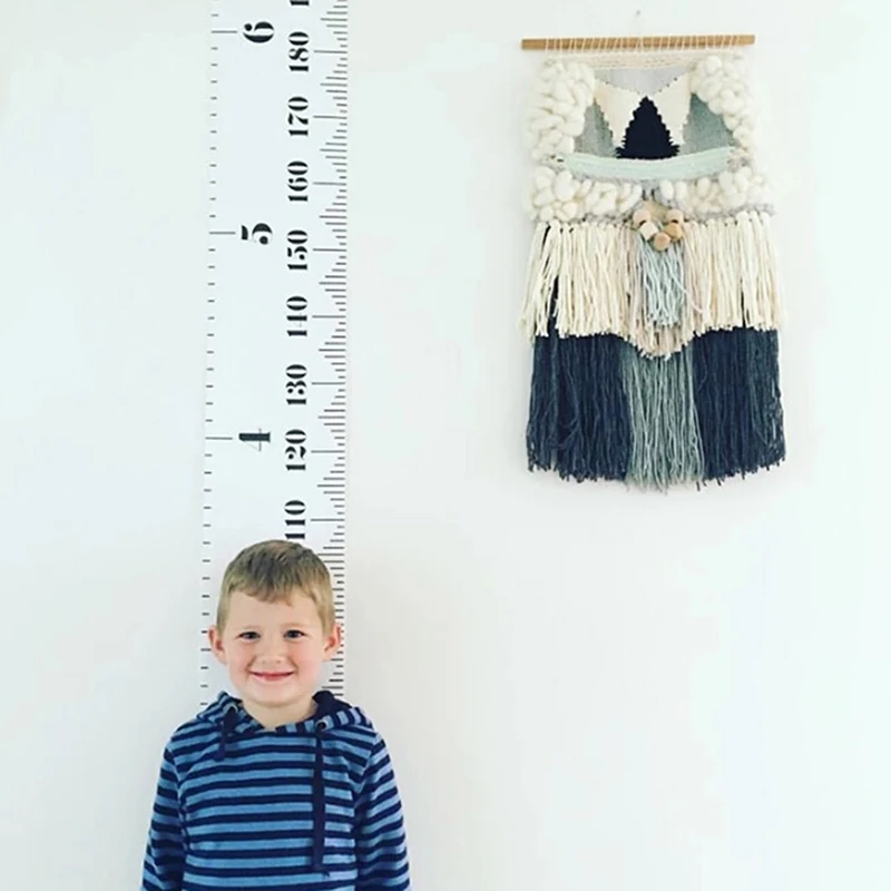 Children Kids Growth Chart Height Ruler Wall Sticker Wall Decal Height Measurement Sticker Decorative Gift