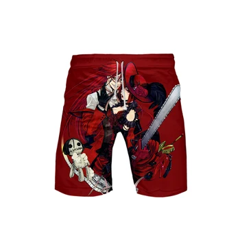 

3D-Black Butler Classic anime Cool Style summer Beach Shorts men fashion Leisure trend 2019 Kpop popular casual summer shorts