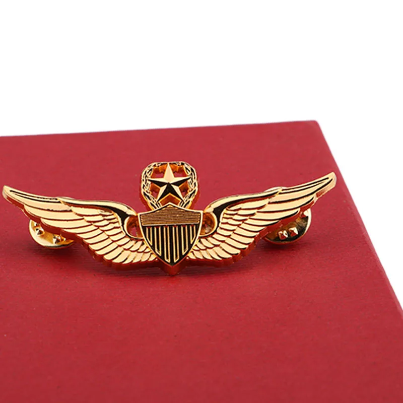 Крылья USAF для второй мировой войны металлические крылья в стиле милитари Золотой