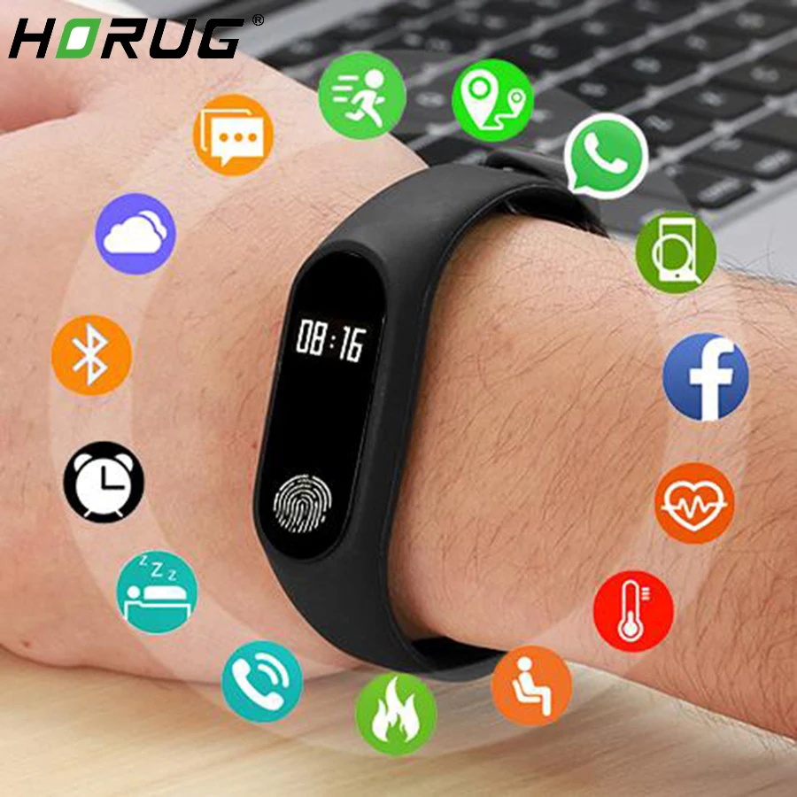 HORUG Sport Bracelet Smart Watch Men Women Smart Watch For Android IOS Fitness Tracker Electronics Smart Clock Band Smart Watch