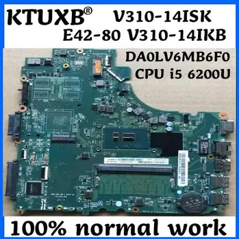

KTUXB DA0LV6MB6F0 applies to Lenovo V310-14ISK E42-80 V310-14IKB Laptop motherboard CPU i5 6200U DDR4 100% Test OK