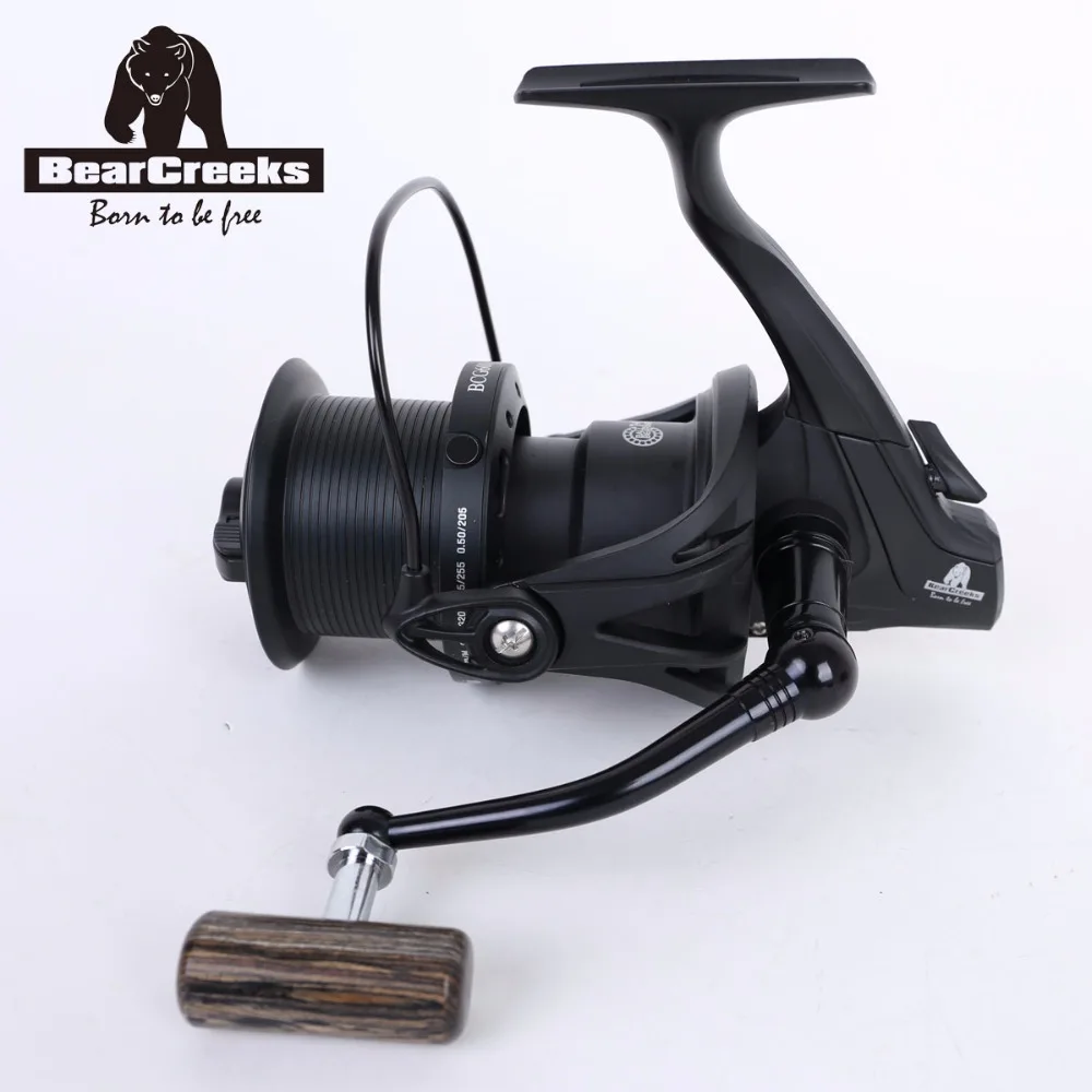 Рыболовные катушки BearCreeks BCG6000 Карп длинная литая большая спиннинговая катушка |
