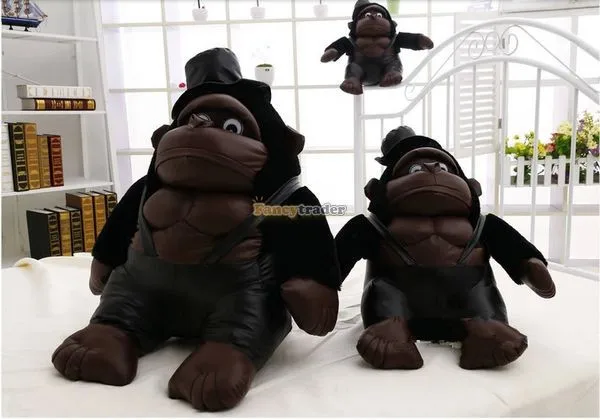 Fancytrader 2015 Hot Selling! 31'' 80cm Super Funny Stuffed Soft Plush Cute Jumbo Muscle Chimpanzee Gorilla, Free Shipping FT50768 (2)