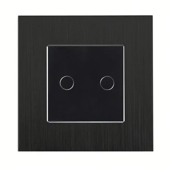 

Bseed 240v Touch Light Switch 2 Gang 2 Way Touch Sensor Switch With Brush Aluminum Black Touch Switch Eu Uk