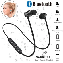 

Magnetic Attraction Bluetooth Earphone Waterproof Sports 4.2 with Charging Cable Young Headset Build-in Microphone