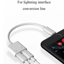

2 in 1 For Lightning Audio Converter Plus Splitter Earphone Jack Aux Cable audio adapter for iphone 7 8 plus X 2 in 1 charging