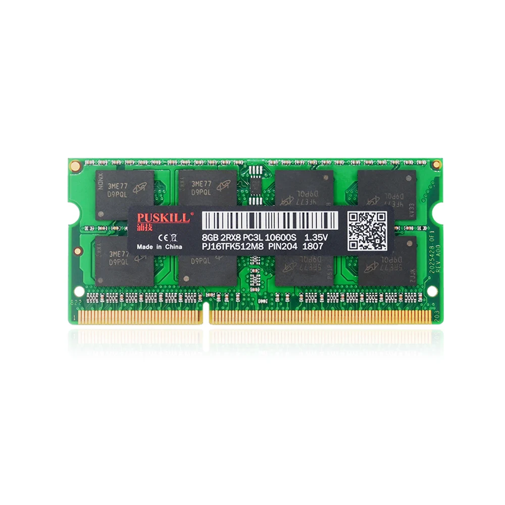 

Laptop Memory DDR3 8GB 1333MHz PC3L 204Pin 1.35V no ECC RAM