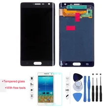 100% Test LCD Display Touch Screen Digitizer For Samsung Galaxy Note Edge N9150 N915F Black With Free Tools + Tempered Glass