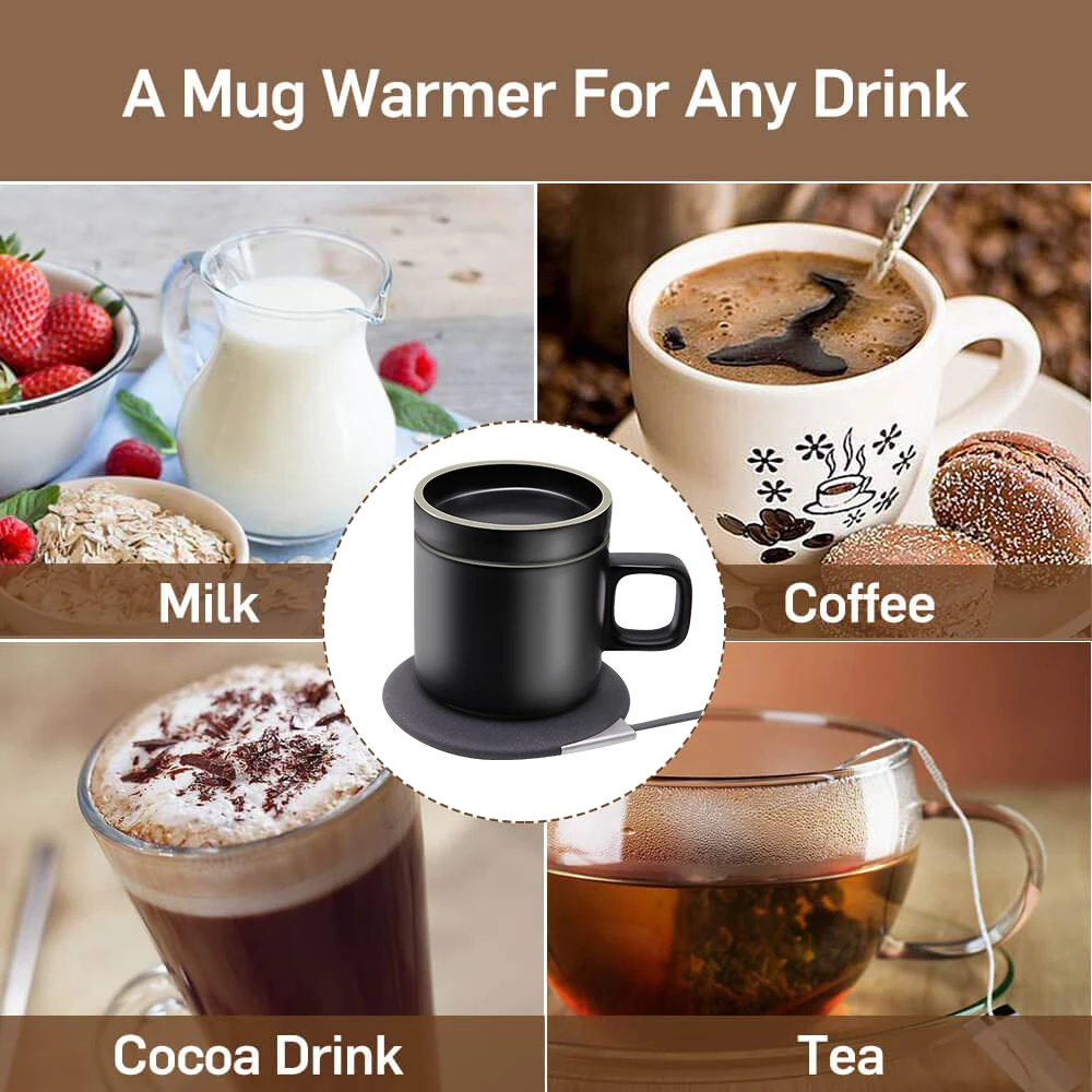 Qi Mug Wireless Charging Mug 2-in-1 Coffee Cup 55