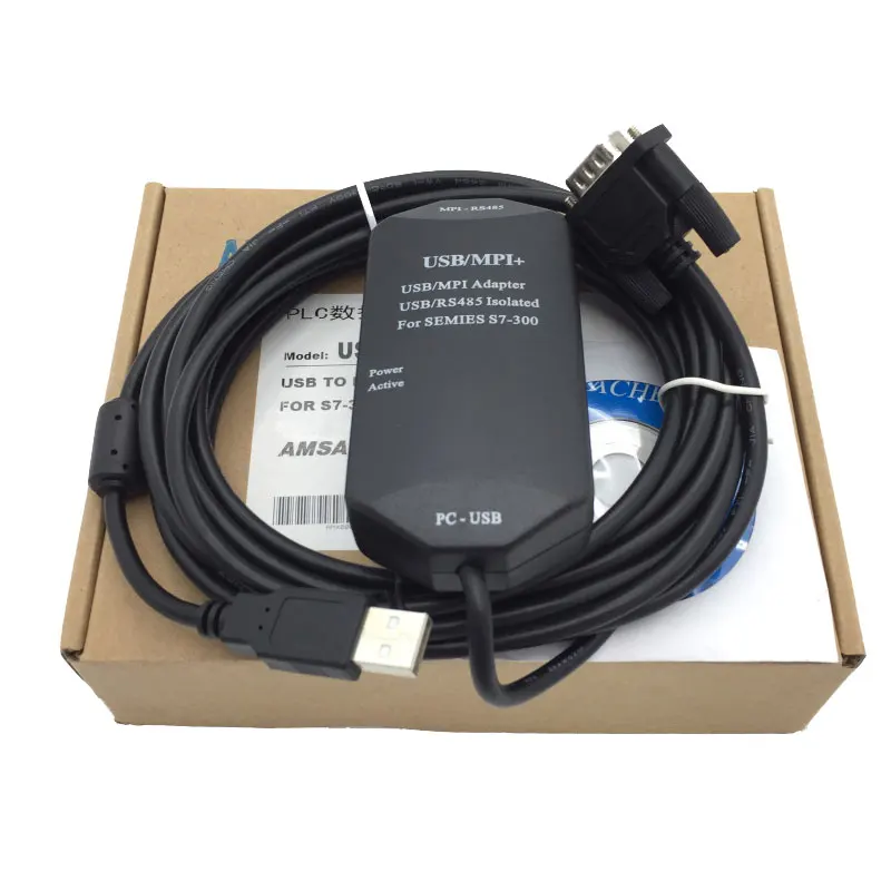 ПК адаптер USB MPI изолированный PLC Кабель программирования для S7 300/400 поддержка win7