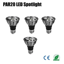4 шт./лот Par20 светодиодный затемнения 7 W 110 V 230 V 240 V зонтик лампада светодиодный Par20 COB светодиодный энергосберегающий 80 90Ra 2700 K 3000 K 4000 K 5500 K