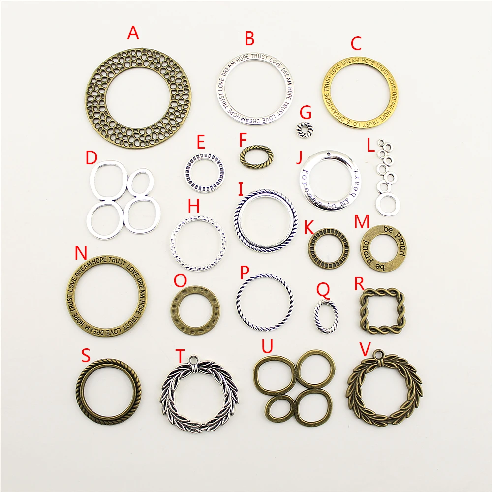 

Rope Circle Oval Text Tag Charms Pendant For DIY Jewelry Making Handmade Bracelet Necklace Key Chain Bag Accessories M148