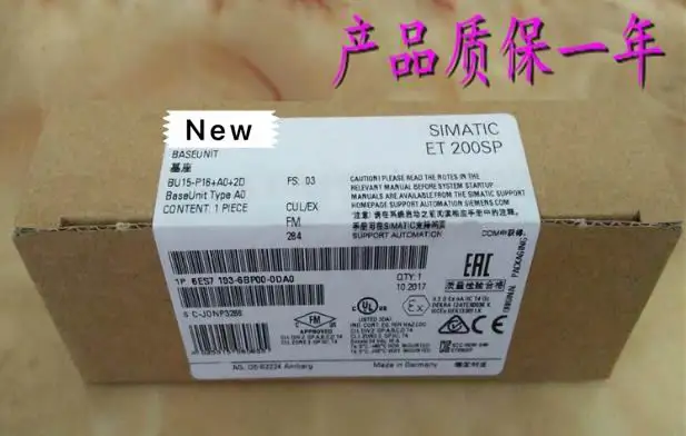 Originla Новые 2 года гарантии 1 P 6ES7193-6BP00-0DA0 ET200SP