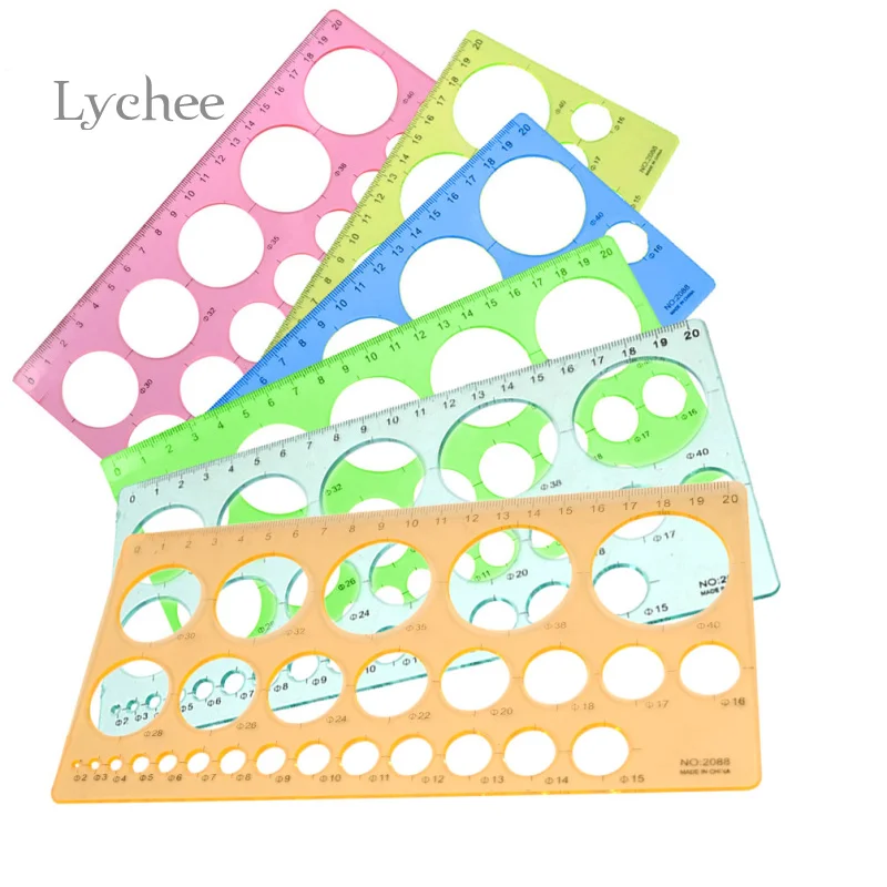 

Lychee New Arrival Paper Crafts Plastic Ruller Random Color Hot Sale Papercraft Tool Decoration