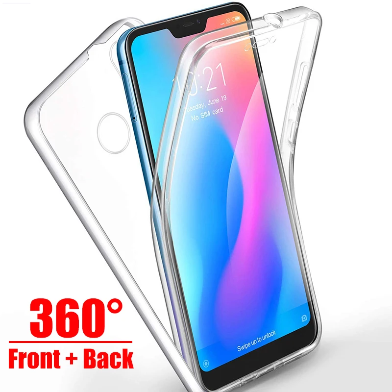 

New 360 Full Body Cover for Xiaomi Redmi Note 6 Pro 6A 5A 5 4 4X S2 Shockproof Case for Xiaomi Mi A1 A2 Lite Pocophone F1 Mi8 SE