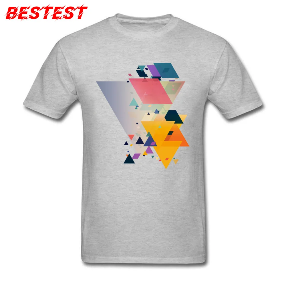 Angular Four Tops Tees 2018 Discount O-Neck Casual Short Sleeve 100% Cotton Fabric Men's T-Shirt Design Tops Shirt Angular Four grey