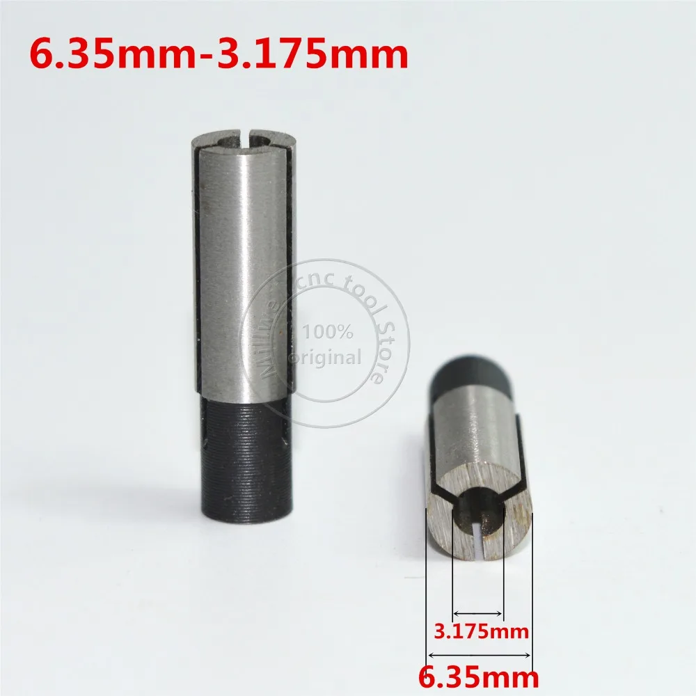 

6.35mm to 3.175mm CNC computer machine accessory,Freeshipping,CNC carbide end mill,Conversion sleeve,tungsten end milling cutter