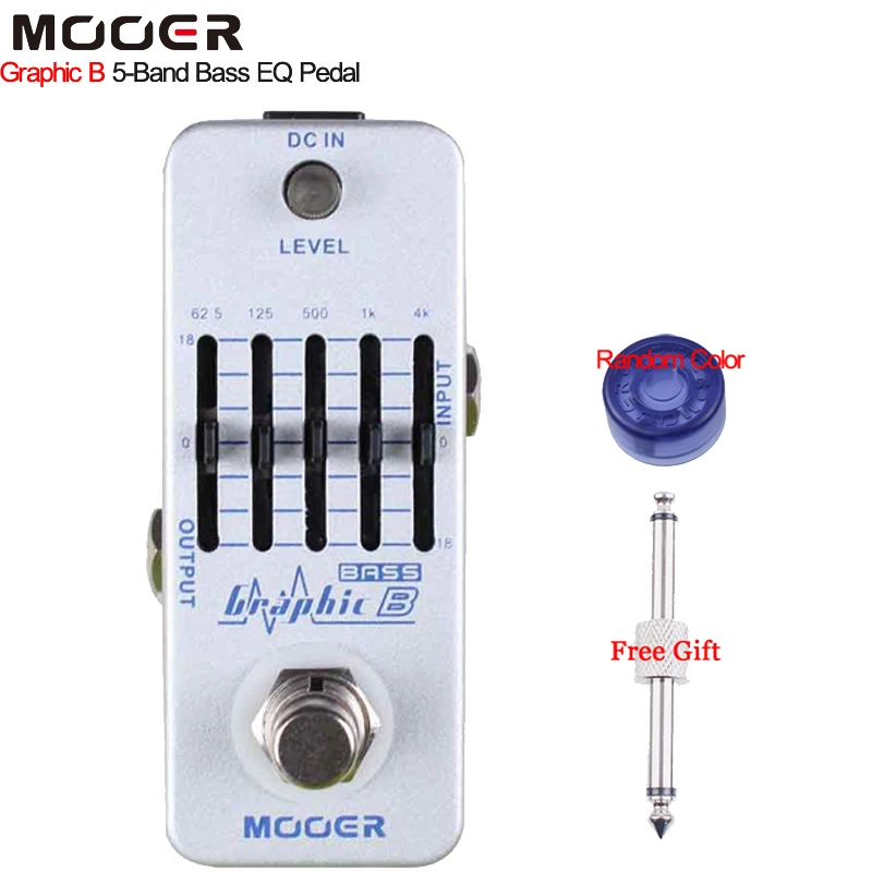 Mooer Graphic B 5 Band Bass Equalizer Guitar Effect Pedal Smallest Bass Graphic Equalizer Effect