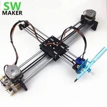 SWMAKER металлическая Версия Drawbot надпись робот XY-плоттер чертежная машина полный комплект X ось Y пишущий робот поддержка лазерного moduel