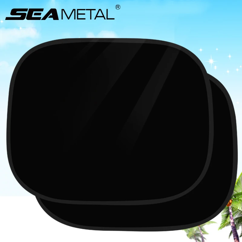 

2Pcs Universal Car Window Sunshade Cover Mesh Visor Shield Screen UV Sun Shade Foils Solar Front Back Protect Covers Accessories