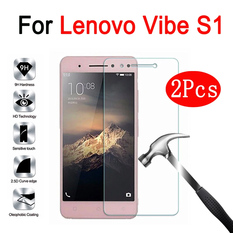 

2 Pcs Tempered glass screen protector For Lenovo Vibe S1 S 1 S1a40 S1c50 Films 2.5D 9 H Premium Protective Film Case Guard Phone