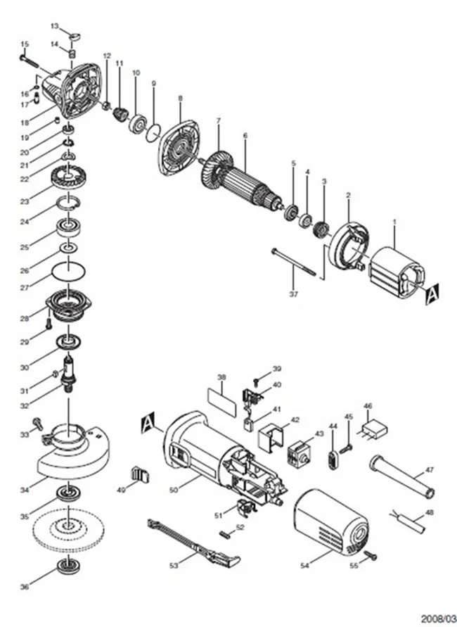 Корпус редуктора подшипник крышки Box Замена для MAKITA 317814-3 317821-6 318331-6 9558PB 9558NBR 9556PB 9558HN 9555HN 9554NB