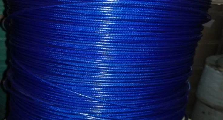 4MM 30M blue PVC coated steel wire rope clothesline greenhouse cable hanging belt clip Tire Repair Tools | Автомобили и мотоциклы