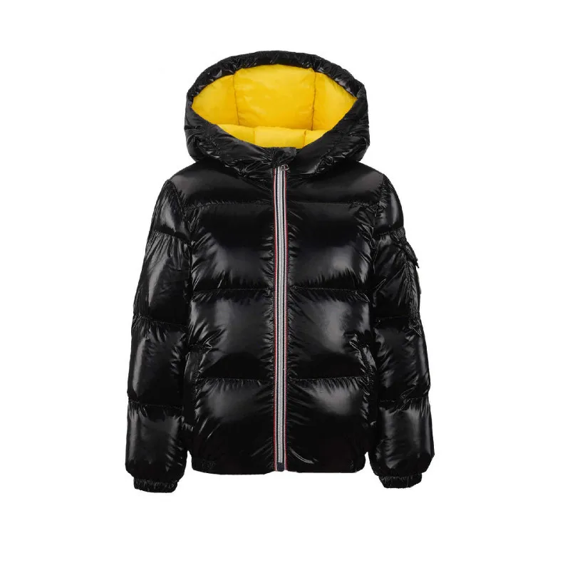 

Children Outerwear Hooded Jacket Kids Winter Duck Down Snow Wear Silver Pink Black Warm Girls Coat Teenage Boys Parka Clothing