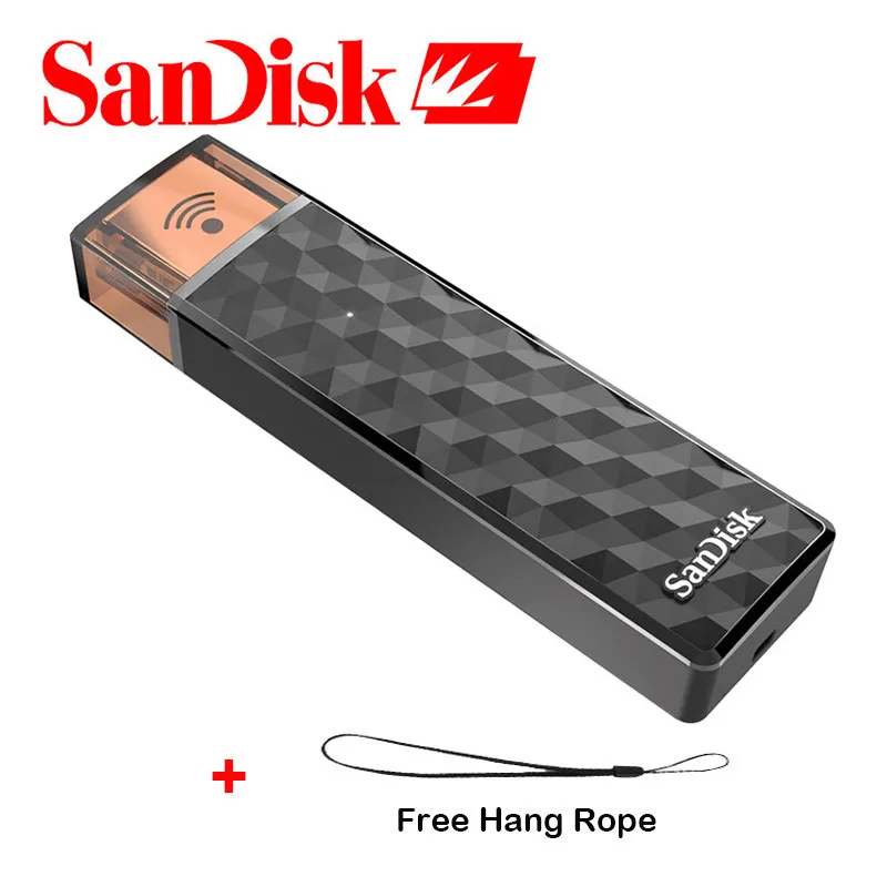 

Original SanDisk Connect Wireless Stick USB Flash Drive SDWS4 Wi-Fi + USB 2.0 16GB 32GB 64GB 128GB Memory Stick U Disk Pendrive