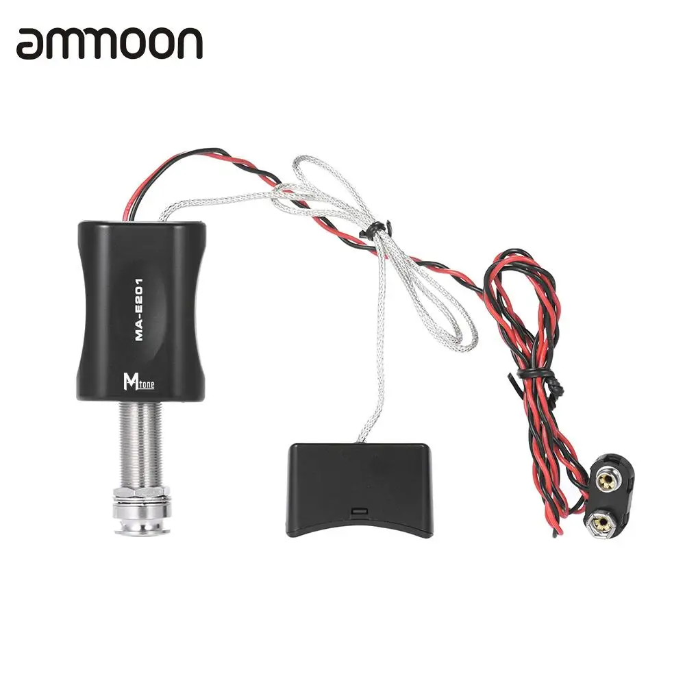 High Quality Endpin Jack Style Piezo Pickup Pick up Preamp System with