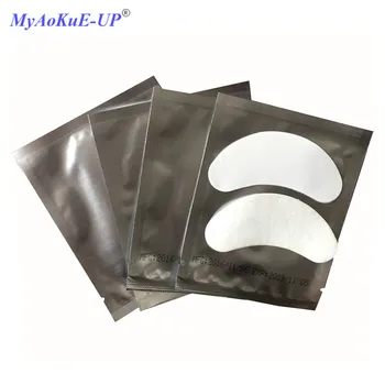 

Wholesale Silver no Printing Packing Eye Pads Lash Eyelash Paper Patches 50 Pairs/Lot Eyelash Extension