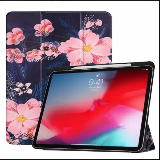 С карандашом держатель Smart PU+ PC Ceas для нового iPad Pro 1" кожаный тройной Бумажник Стенд жесткий задняя крышка для iPad Pro 11 дюймов крышка+ ручка