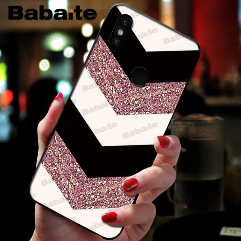 Fashion Geometric Splice Pattern Marble gold pink marble stone