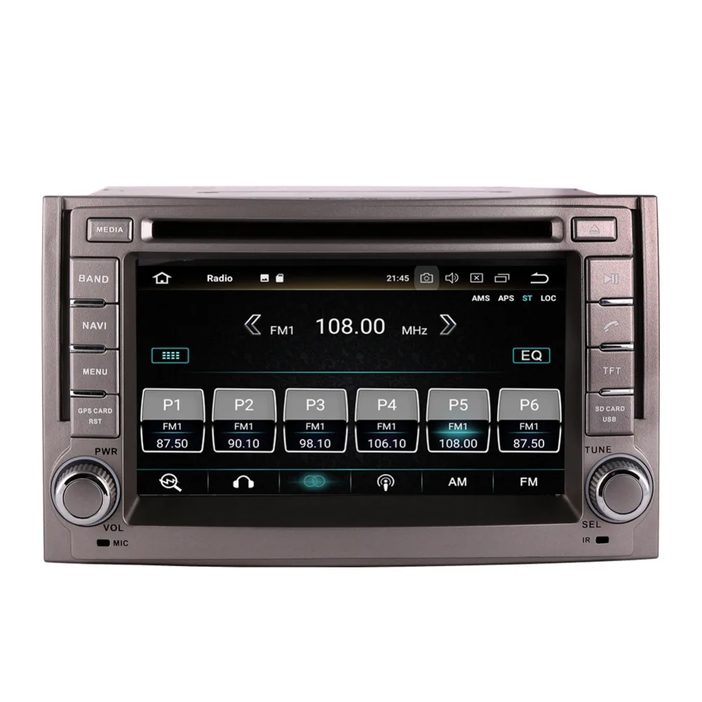 Discount 2 Din 4GB RAM Android 8.0 Car Multimedia GPS Bluetooth For Hyundai H1/Grand Starex 2007 2008 2009 2010 2011 2012 Radio WIFI 3G 2